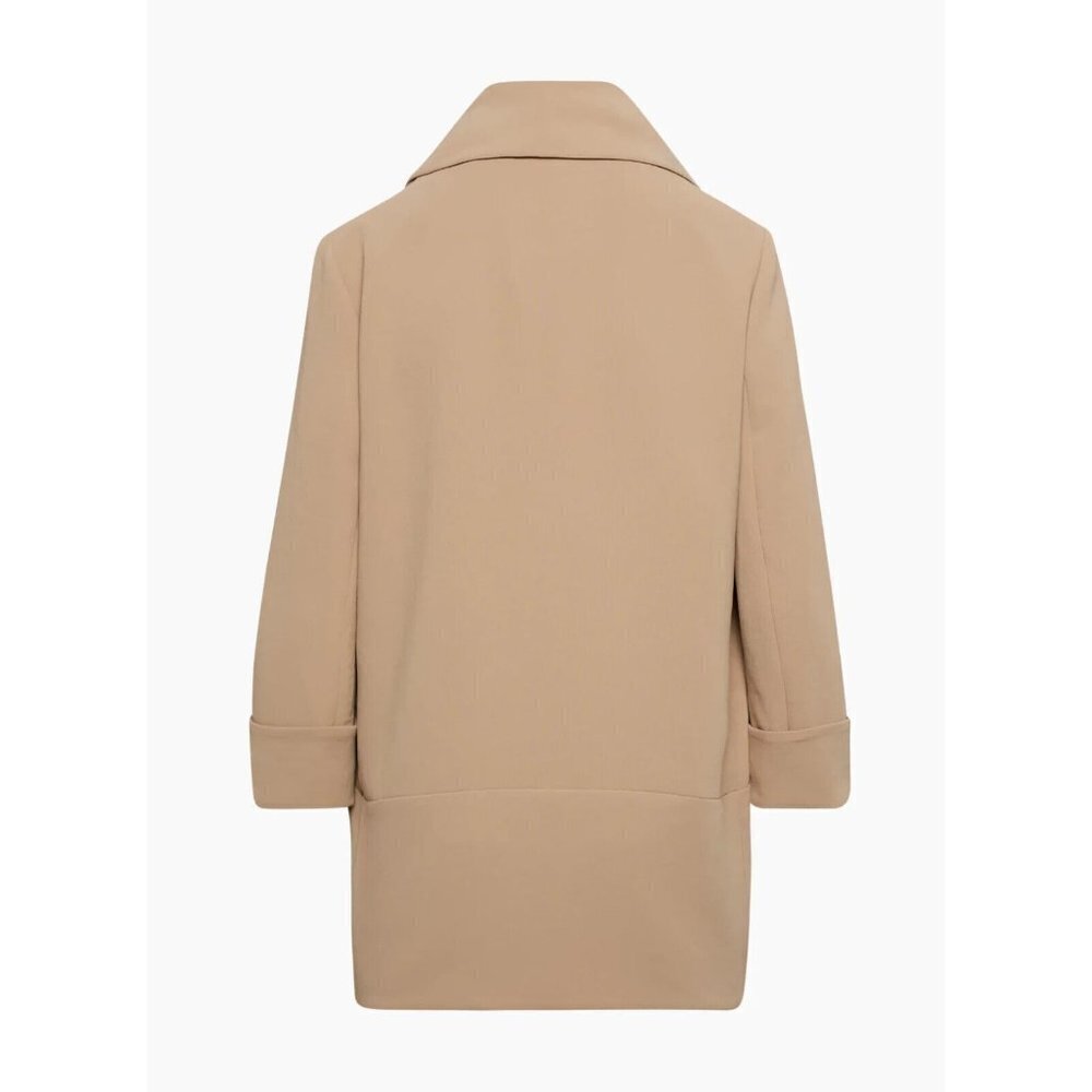 Wilfred Aritzia Women's Size 00 Gold Camel Chevalier Jacket Relaxed Open Blazer - Picture 3 of 10